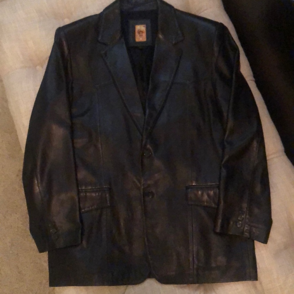 Leather Sports Coat by TRIBE